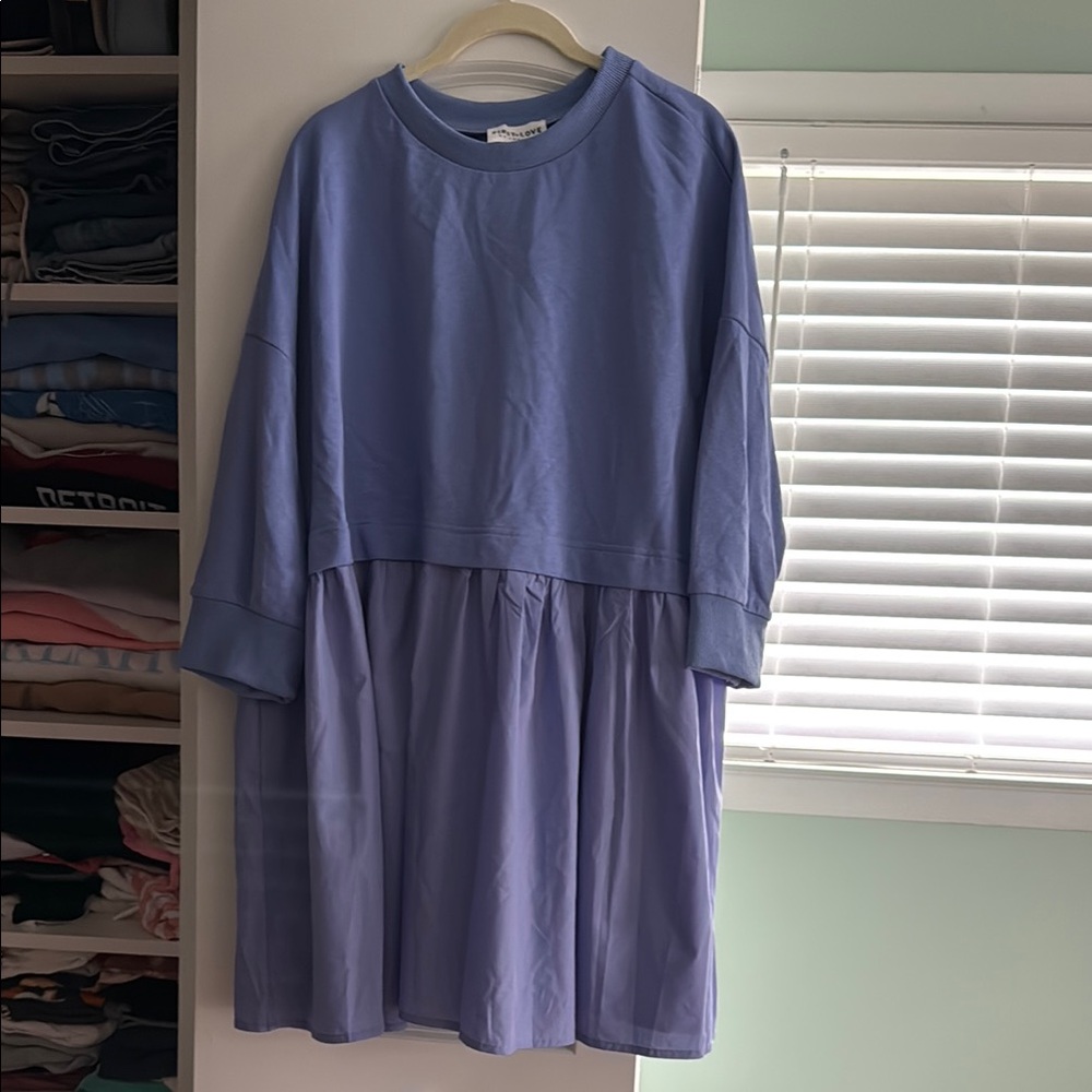 Lavender Oversized Layered Dress